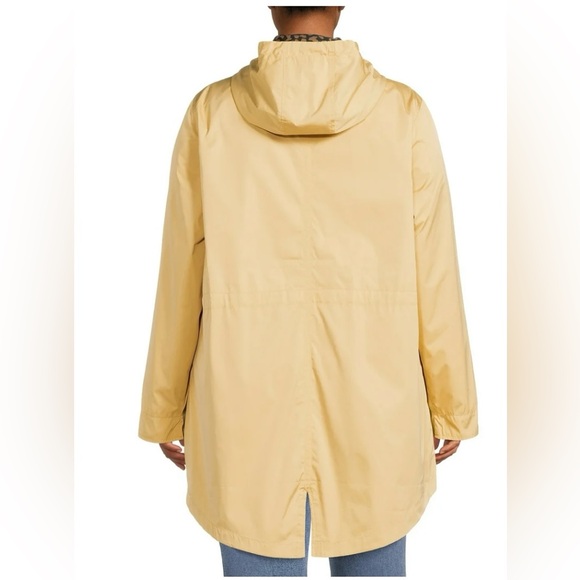 COPY - Yellow and Leopard Rain Jacket/Wind Breaker - Picture 2 of 7